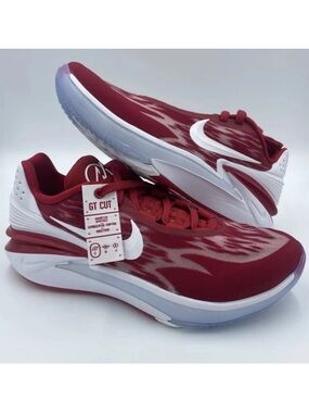 Unreleased Nike GT Cut 2 size 15 Team Red/ Maroon & White